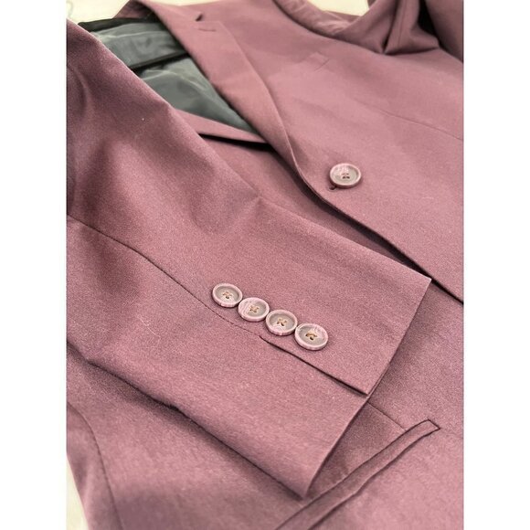 NWOT TOPMAN Size US 38 Skinny Suit Jacket Two Button color Berry - Picture 7 of 13